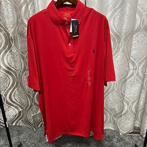 NWT Polo by Ralph Lauren Red Classic Polo Shirt